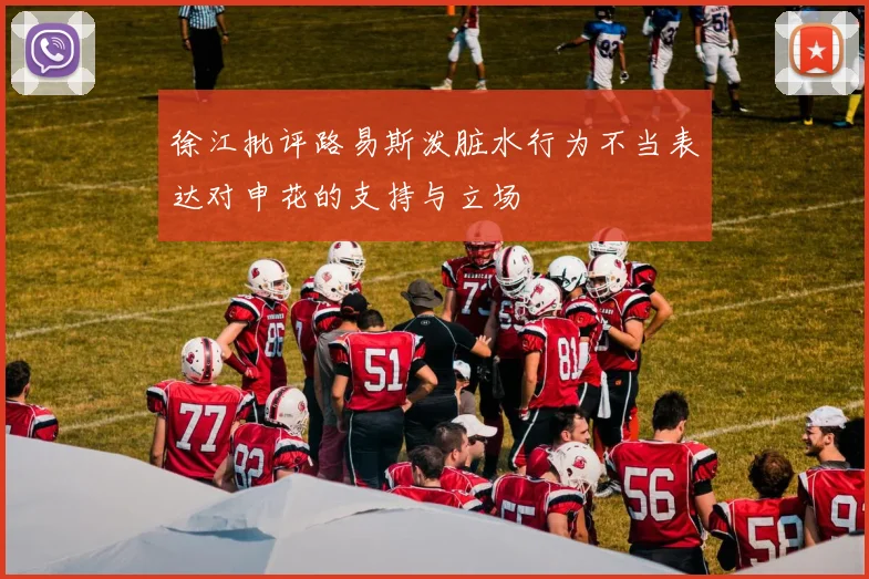 徐江批评路易斯泼脏水行为不当表达对申花的支持与立场